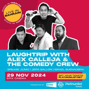 Laughtrip with Alex Calleja and The Comedy Crew in Bahrain Comedy Events