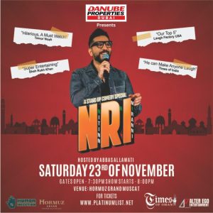 Danube Properties Dubai Presents NRI - A Stand Up Comedy Special By Nitinn R Miranni Comedy Events